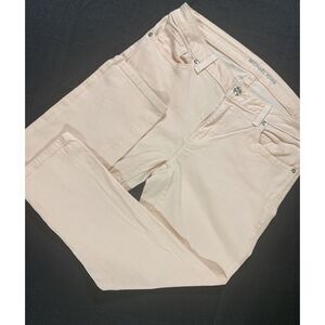 Michael Kors Womens Light Pink Size 6 Regular Jeans Straight Leg Cropped‎
